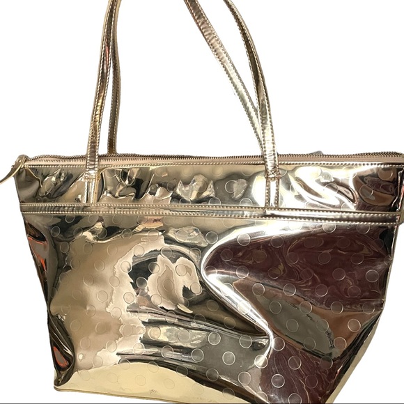 kate spade Handbags - Kate Spade Camellia Street Sophie Polka Dot Embossed Gold Metallic Tote